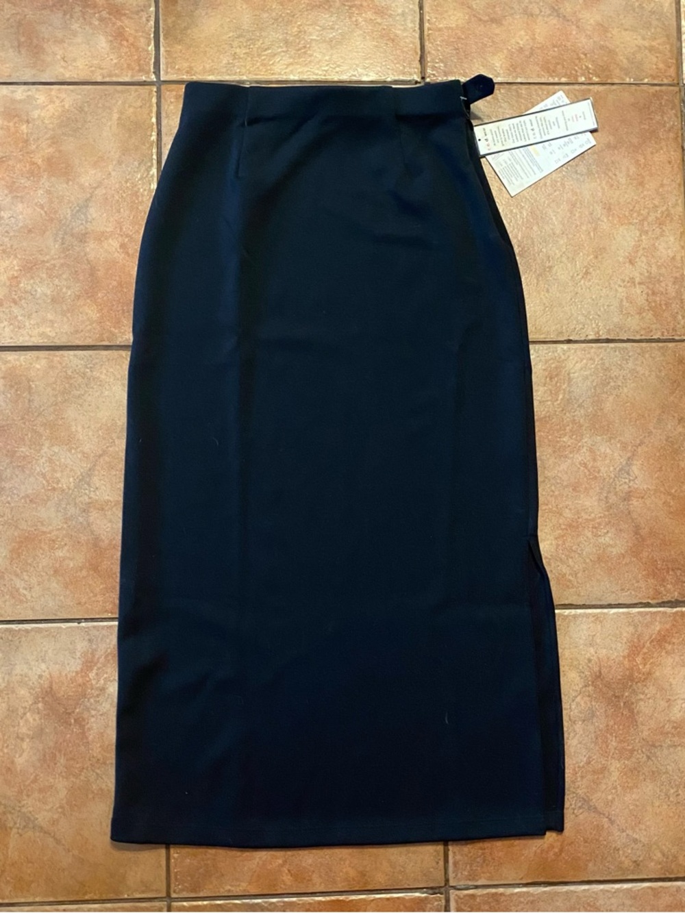 QVC Black Pencil Skirt Small